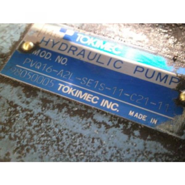 VICKERS TOKIMEC HYDRAULIC PISTON PUMP PVQ16-A2L-SE1S-11-C21-11 JCH #2 image