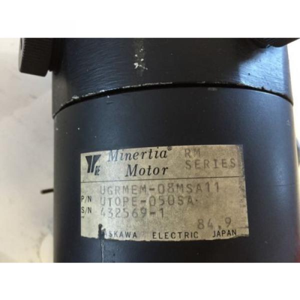 USED YASKAWA UGRMEM-08MSA11,UTOPE-050SA ROBOTIC SERVO MINERTIA MOTOR USED ,BOXZF #2 image