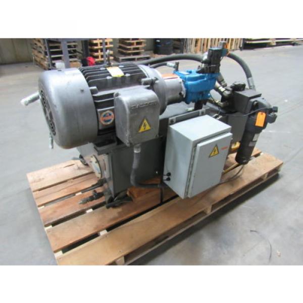 VICKERS T50P-VE Hydraulic Power Unit 25HP 2000PSI 33GPM 70 GalTank #4 image