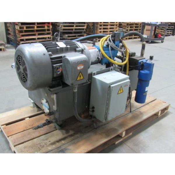 VICKERS T50P-VE Hydraulic Power Unit 25 HP 2000PSI 33GPM 70 Gal Tank #4 image