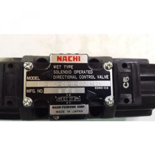 NEW NACHI SS-G03-C5-R-C230-E20 DIRECTIONAL CONTROL VALVE #1 image