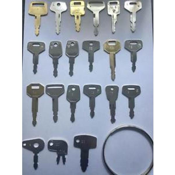 Plant Hire Key Set - 21 Keys - JCB, Lucas, Komatsu, Kubota &amp; more *FREE POSTAGE* #1 image