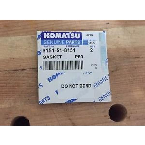 Komatsu Genuine Gasket 2pcs 6151-51-8151 #1 image