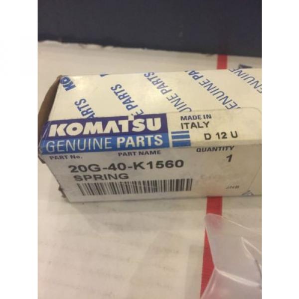 New OEM Genuine Komatsu PC Series Excavators Spring 20G-40-K1560 Warranty #3 image