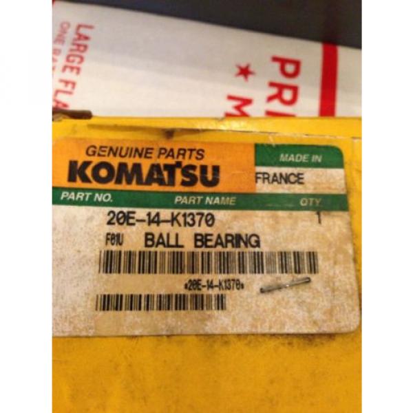 New OEM Genuine Komatsu PC Excavator Ball Bearing 20E-14-K1370 Fast Shipping! #3 image