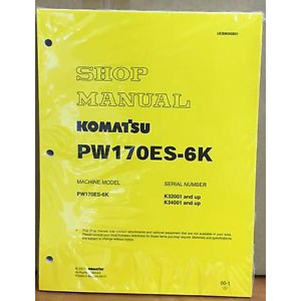 Komatsu Service PW170ES-6K HYDRAULIC Excavator Shop Manual NEW REPAIR #1 image