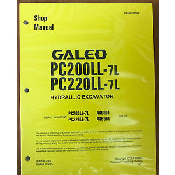 Komatsu PC200LL-7L, PC220LL-7L Hydraulic Excavator Shop Repair Service Manual #1 image