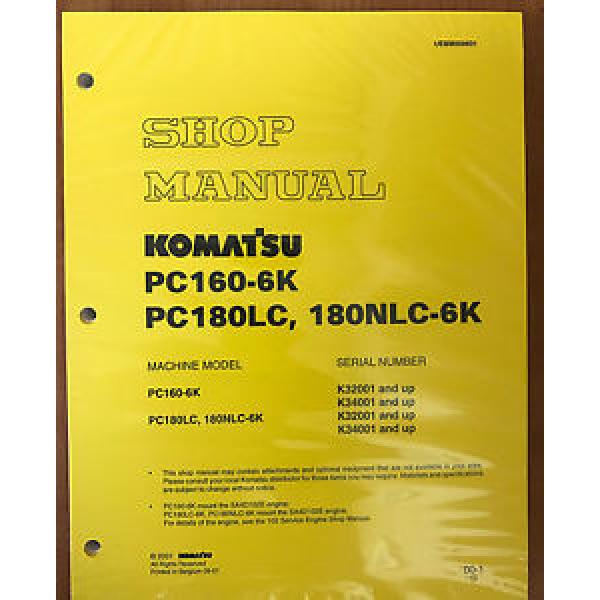 Komatsu Service PC160-6K, PC180LC-6K/NLC-6K Shop Manual #1 image