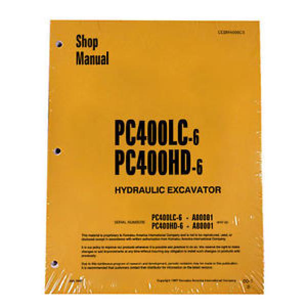 Komatsu PC400LC-6, PC400HD-6 Service Repair Printed Manual #1 image