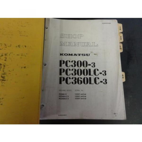 Komatsu PC300-3 PC300LC-3 PC360LC-3 Excavator Shop Manual #4 image