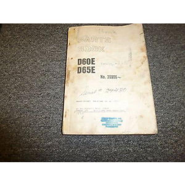 Komatsu D65E-6 Bulldozer Parts Catalog Manual Manual Book 24780 #1 image