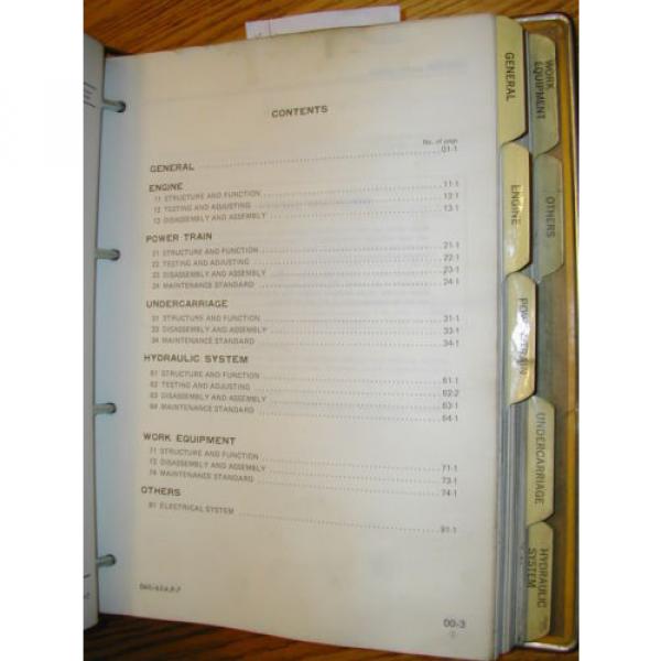 Komatsu D60 D65A,E,P-7 SERVICE SHOP REPAIR MANUAL TRACTOR BULLDOZER BINDER BOOK #4 image