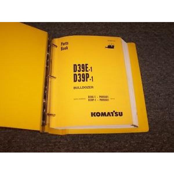 Komatsu D39E-1 D39P-1 Bulldozer Dozer Crawler Original Parts Catalog Manual Book #1 image