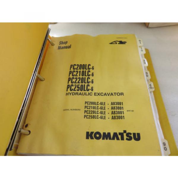 Komatsu PC200LC-6 PC210LC-6 PC220LC-6 PC250LC-6 Excavator Service Shop Manual #4 image