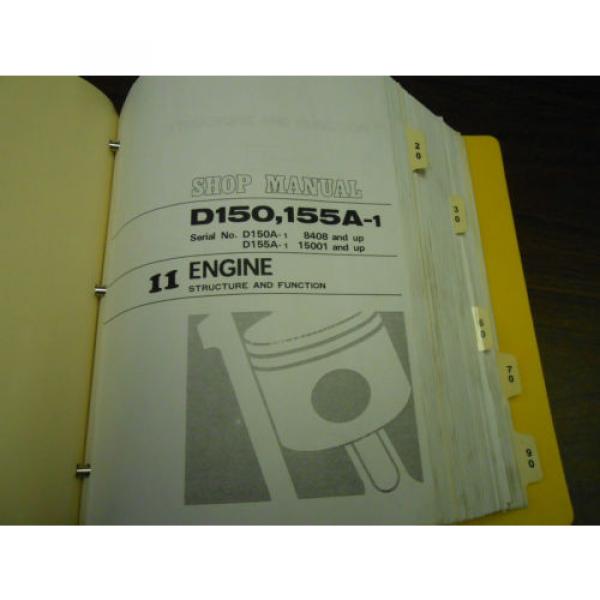 KOMATSU SHOP MANUAL - D150A-1 / D155A-1 BULLDOZER -1993 #5 image