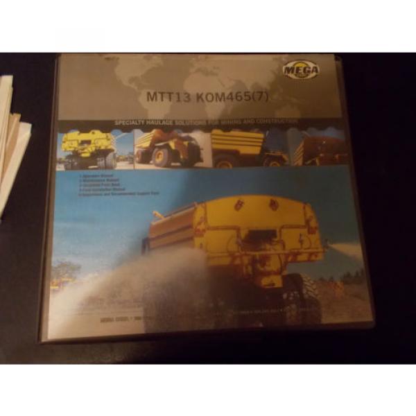 KOMATSU MTT13 KOM465(7) MANUAL SET MEGA OPERATORS, MAINTENANCE PARTS AND MORE ! #1 image