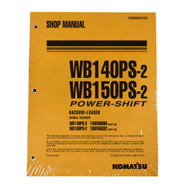 Komatsu Service WB140PS-2, WB150PS-2 Backhoe Manual #1 image